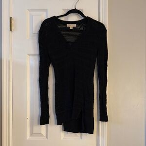 Michael Kors Black V-Neck Knit Sweater